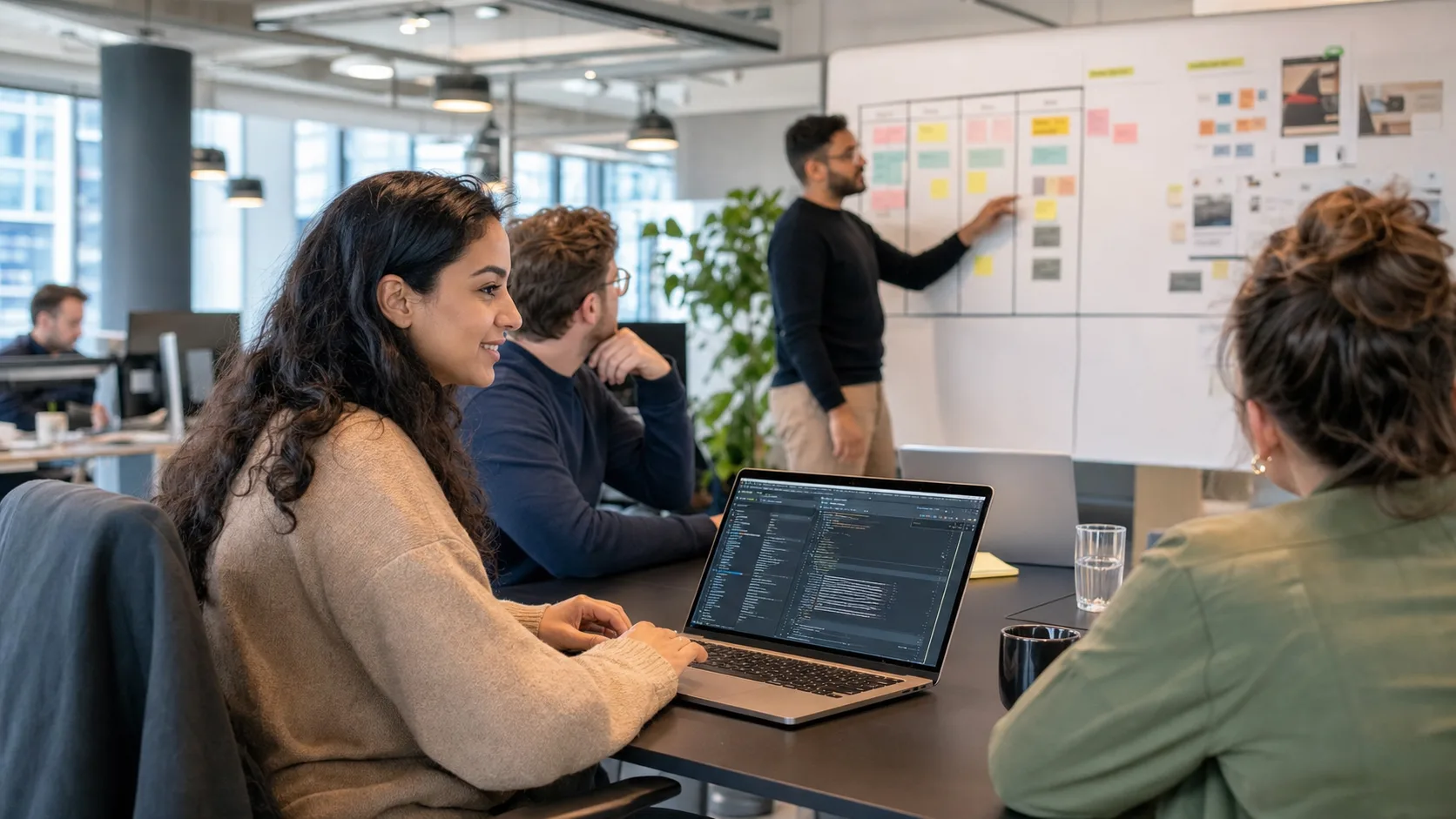 Team working in the office